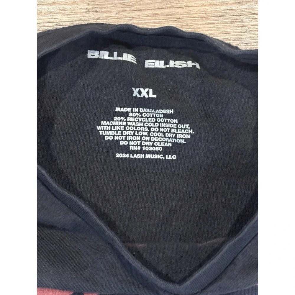 Billie Eilish T-Shirt Adult XXL Hit Me Hard And Soft 2024 Album Merch Crewneck
